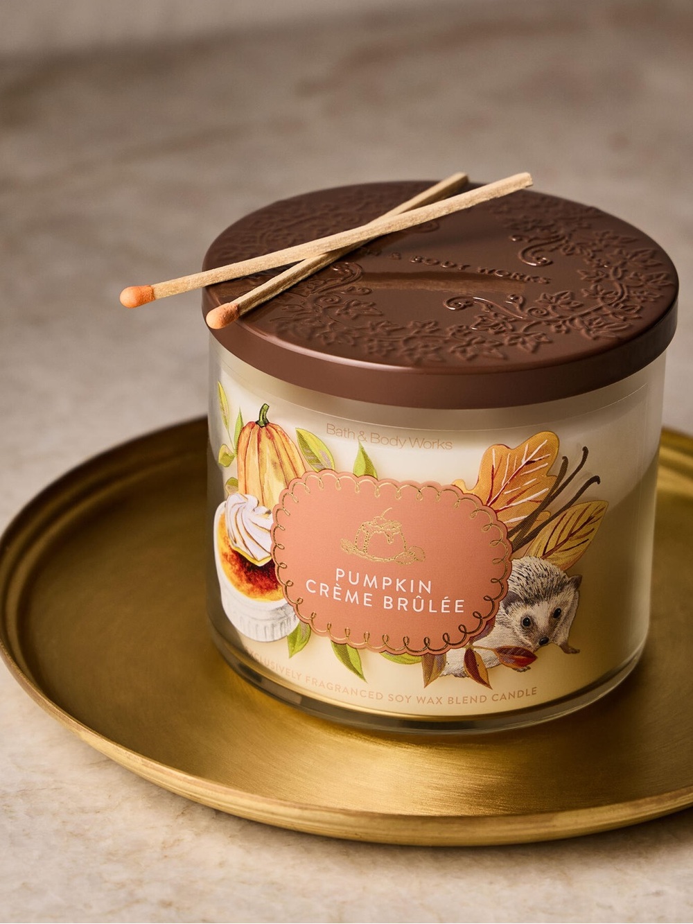 NWT Bath & Body Works Fall 2026 Pumpkin Crème Brûlée 3-Wick Candle 🕯️